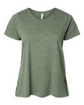 LAT Women's Curvy Collection Fine Jersey Tee - Bamboo Blackout Front