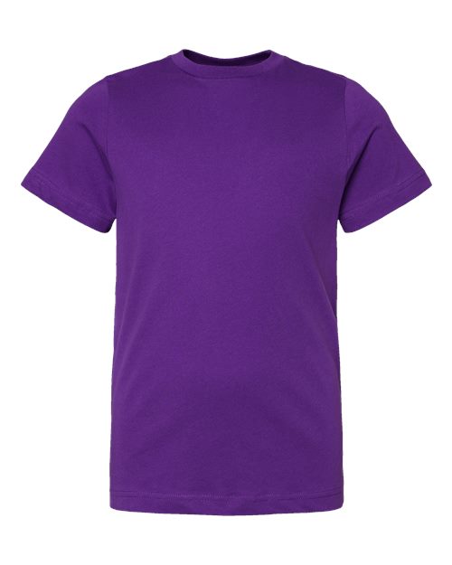 LAT Youth Fine Jersey Tee - Pro Purple Front