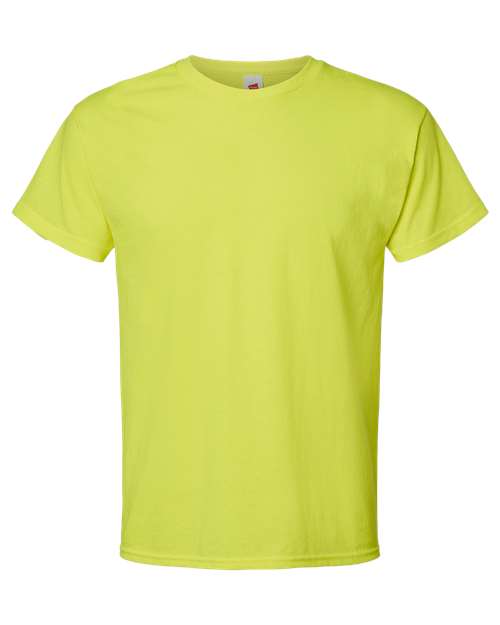 Hanes Unisex Essential-T T-Shirt - Safety Green Front