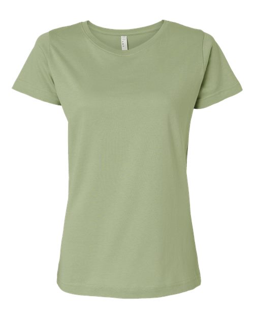 LAT Women's Fine Jersey Tee - Sage Front