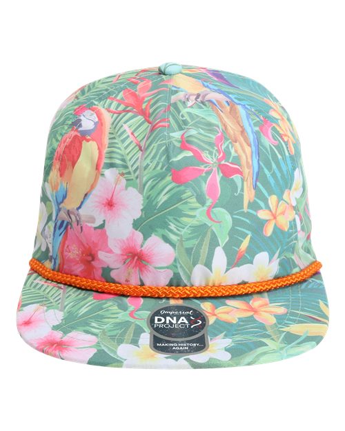 Imperial The Aloha Rope Cap - Hawaiin Rainforest Front