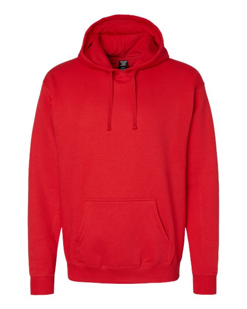 Hanes Unisex Perfect Sweats Hooded Sweatshirt - Athletic Red Front