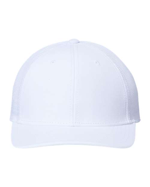 Atlantis Headwear Sustainable Recy Three Trucker Cap - White/ White Front