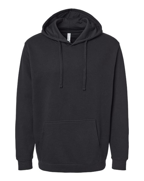 Unisex Elevated Fleece Hoodie Sweatshirt - Black Front