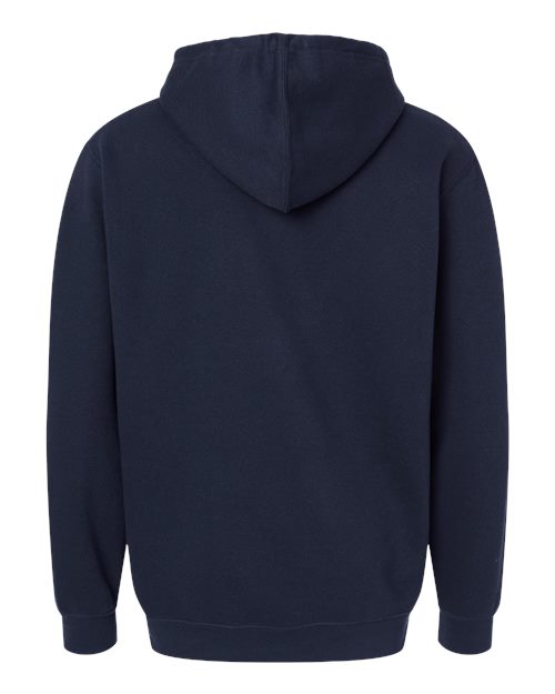 Unisex Elevated Fleece Hoodie Sweatshirt - Navy Back