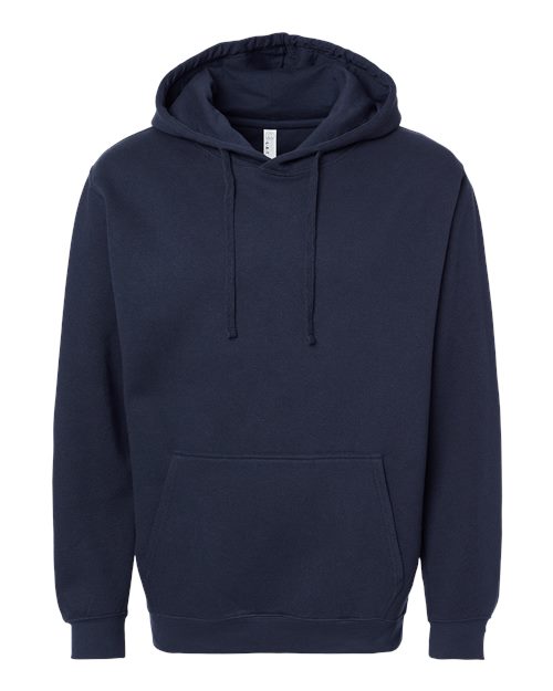 Unisex Elevated Fleece Hoodie Sweatshirt - Navy Front