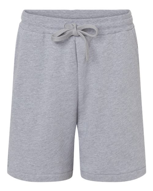 BELLA + CANVAS Unisex Sponge Fleece Shorts - Athletic Heather Front