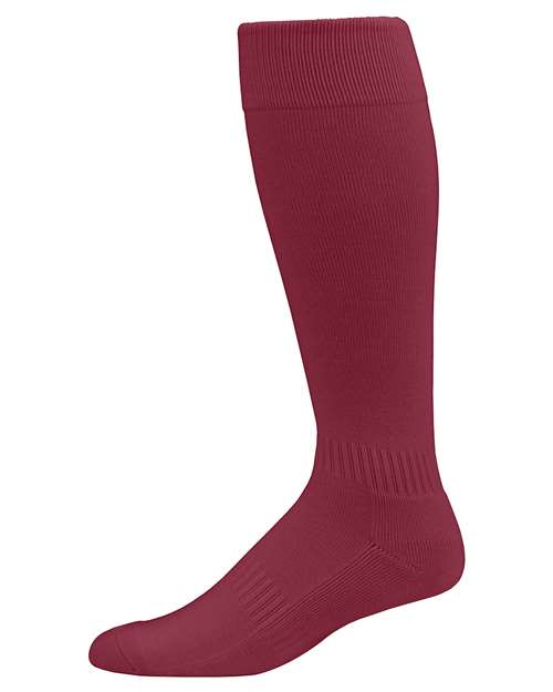 Augusta Sportswear Elite Multi-Sport Socks - Cardinal Front