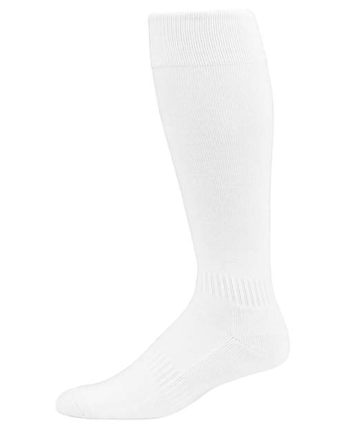 Augusta Sportswear Elite Multi-Sport Socks - White Front