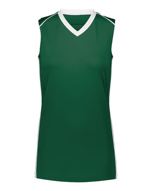 Augusta Sportswear Girls' Rover Jersey - Dark Green/ White Front
