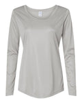 Paragon Women's Long Islander Performance Long Sleeve T-Shirt - Aluminum Front