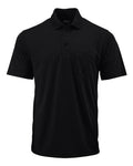 Paragon Men's Snag Proof Polo with Pocket - Black Front